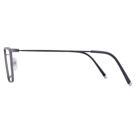 Rectangle Grey Eyeglasses