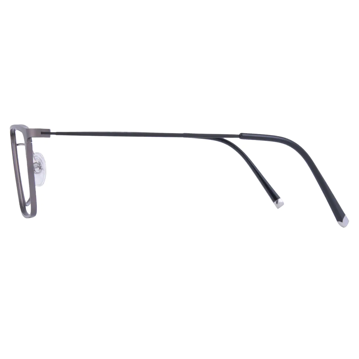 Rectangle Grey Eyeglasses