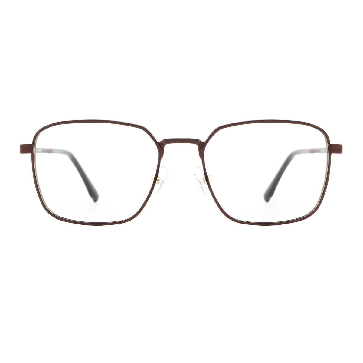 Rectangle Brown Eyeglasses