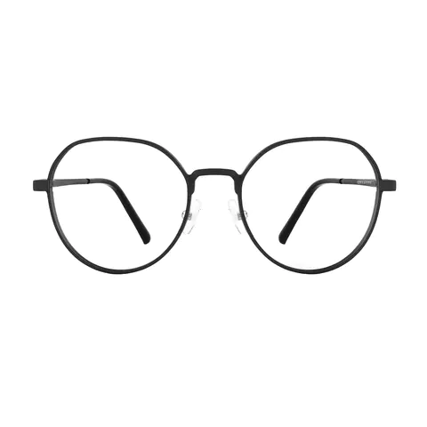 Geometric Black Eyeglasses