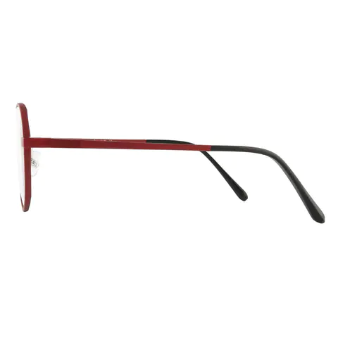 Geometric Red Eyeglasses