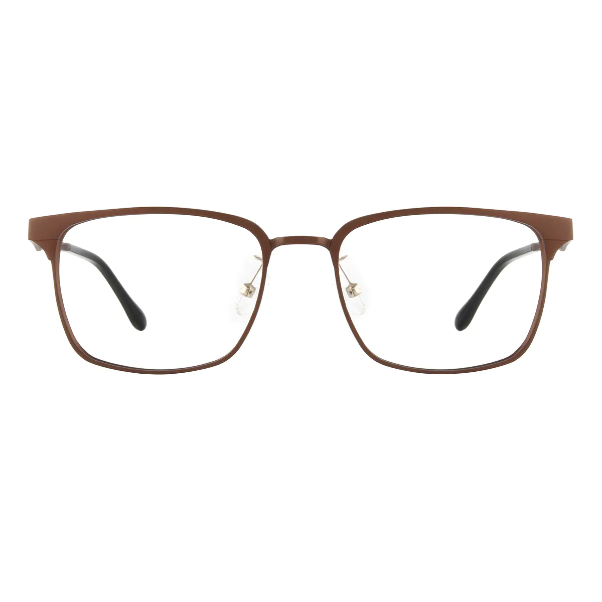 Rectangle Brown Eyeglasses