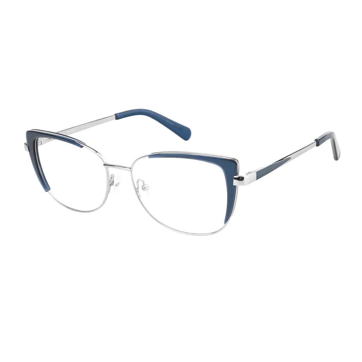 Square Blue Eyeglasses