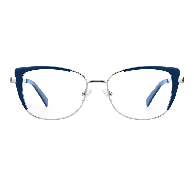 Square Blue Eyeglasses