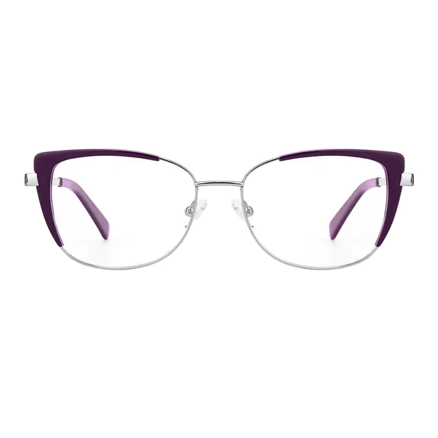 Square Purple Eyeglasses
