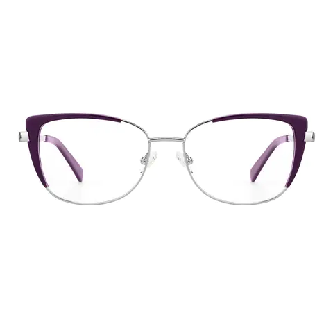 Square Purple Eyeglasses