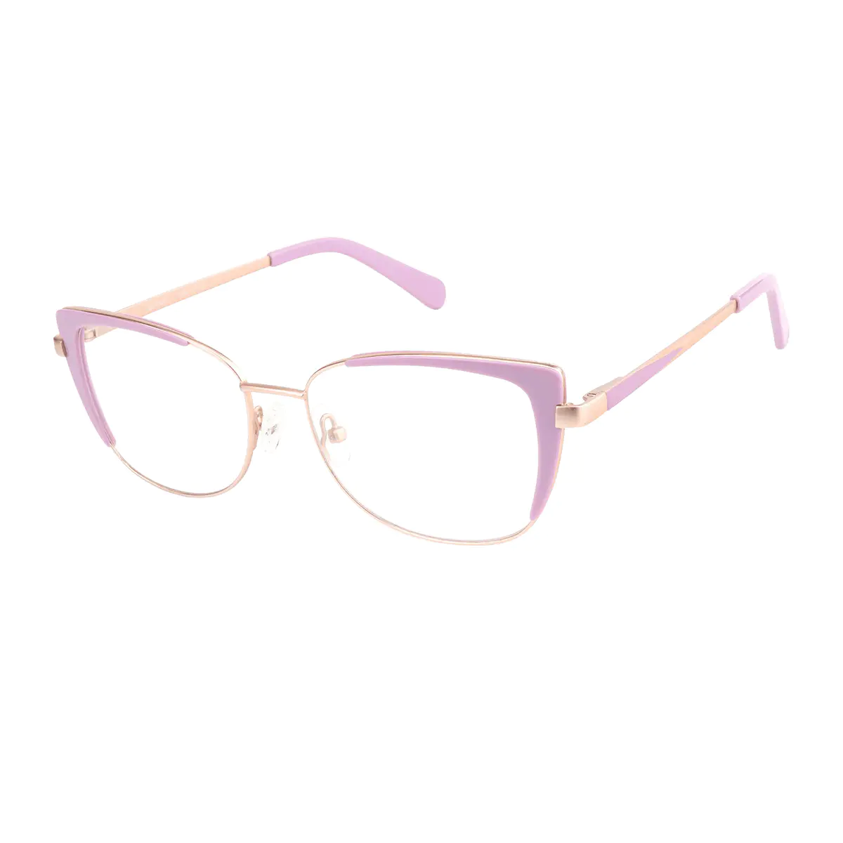 Square Pink Eyeglasses