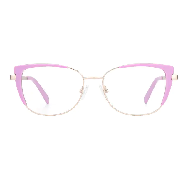 Square Pink Eyeglasses