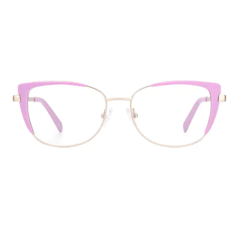 Square Pink Eyeglasses