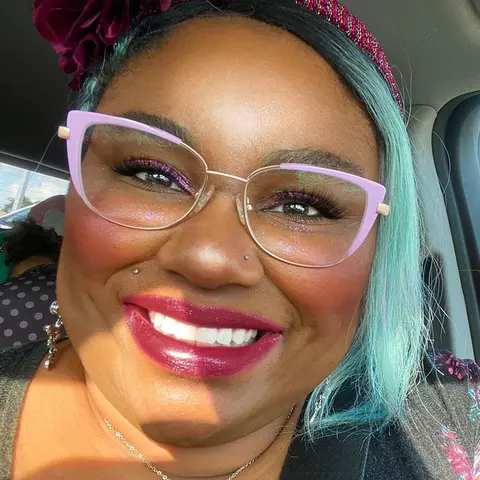 Square Pink Eyeglasses