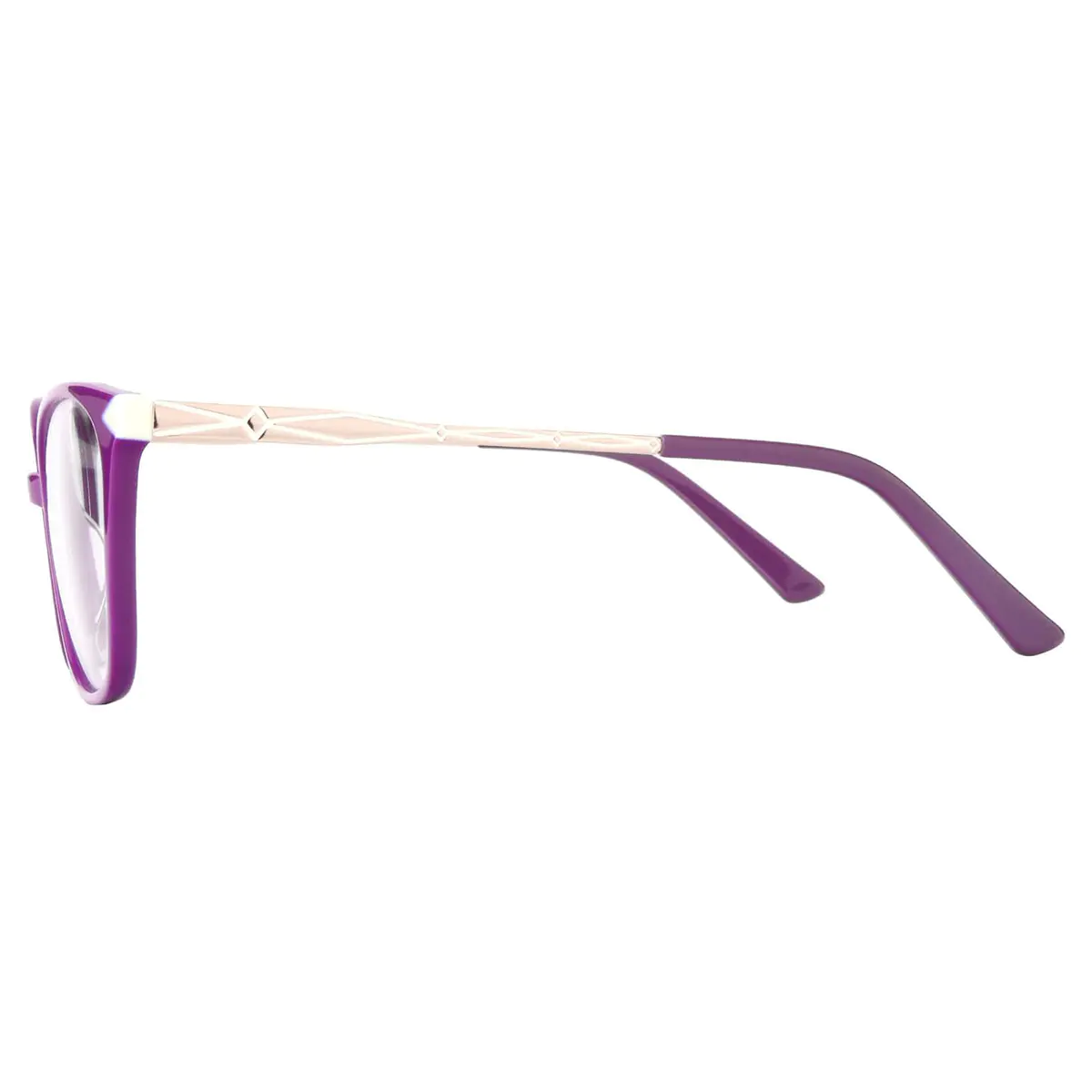 Square Purple Eyeglasses