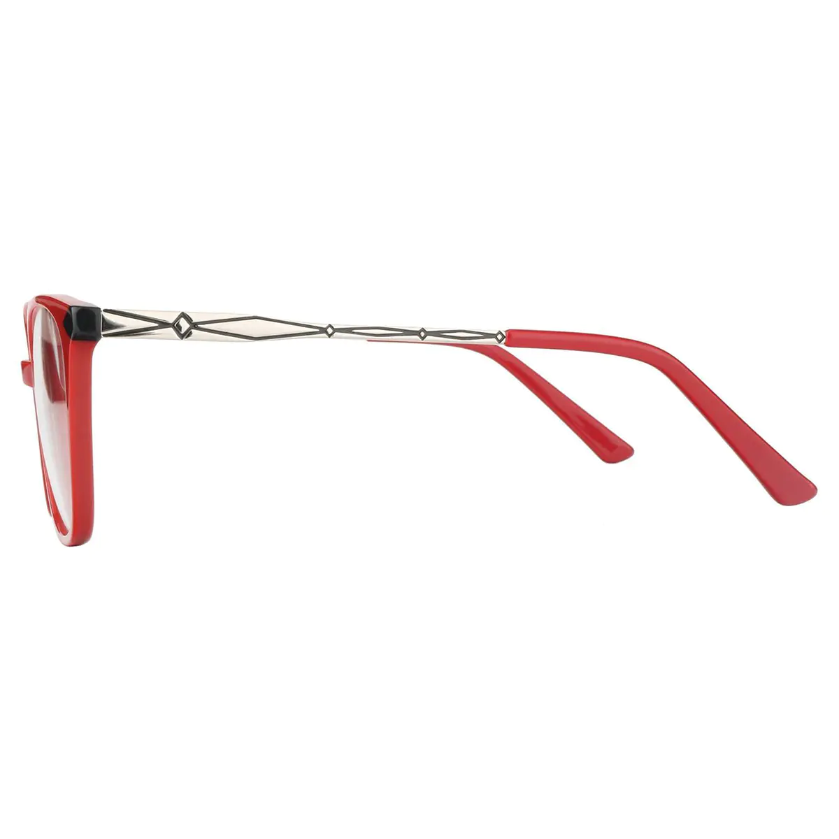 Square Red Eyeglasses