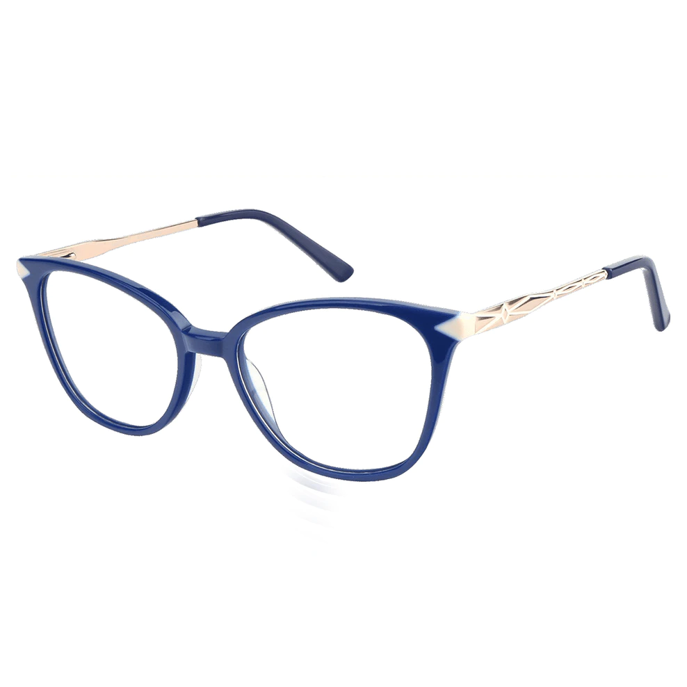 Square Blue Eyeglasses