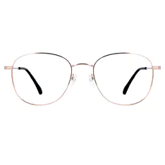 Round Rose Gold Eyeglasses