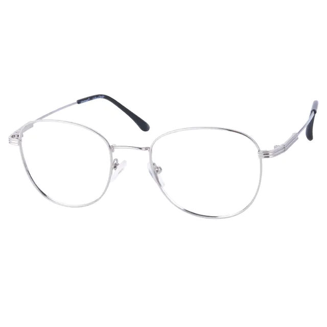 Round Silver Eyeglasses