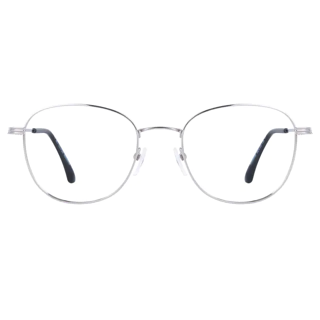 Round Silver Eyeglasses