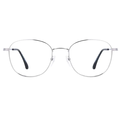 Round Silver Eyeglasses