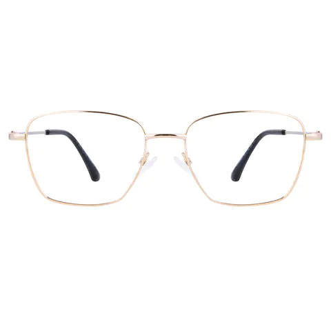 Square Gold Eyeglasses