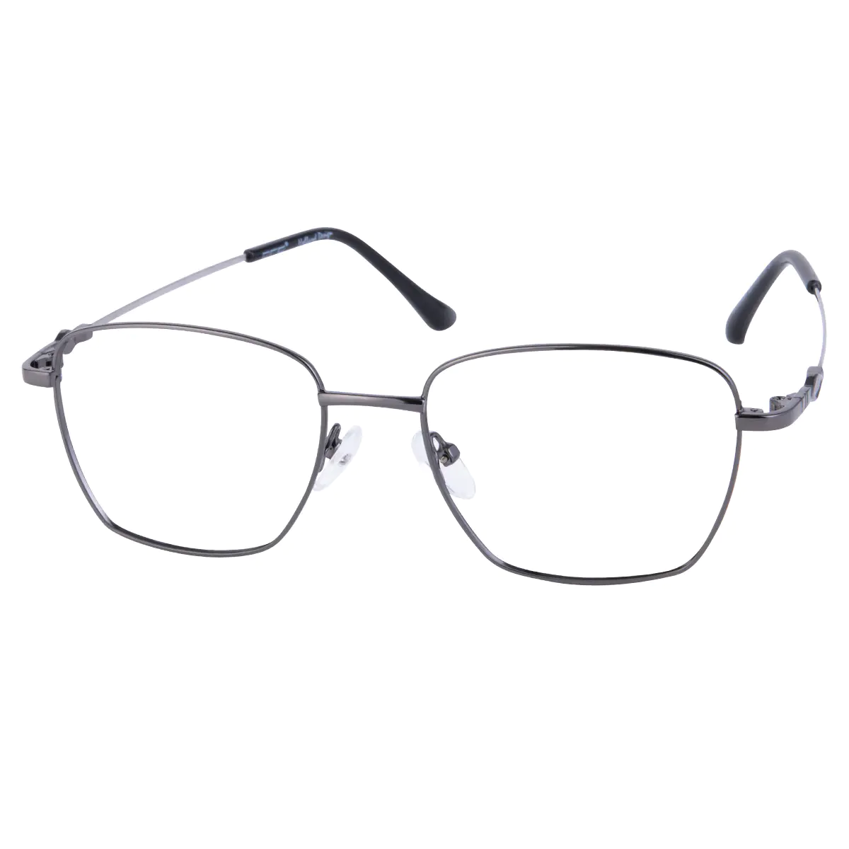 Square Silver Eyeglasses