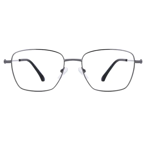 Square Silver Eyeglasses
