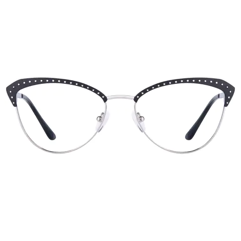 Browline Black Eyeglasses