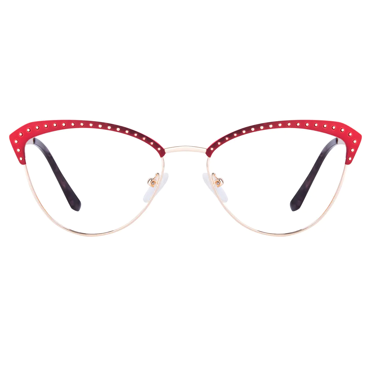 Browline Red Eyeglasses