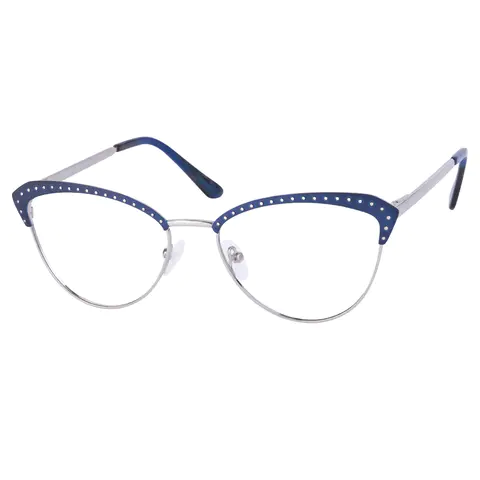 Browline Blue Eyeglasses
