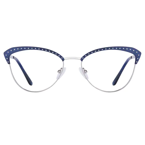 Browline Blue Eyeglasses