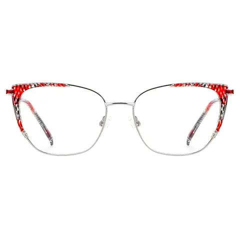 Square Ruby Tortoiseshell Eyeglasses