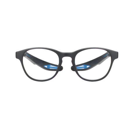 Oval Black/Blue Eyeglasses