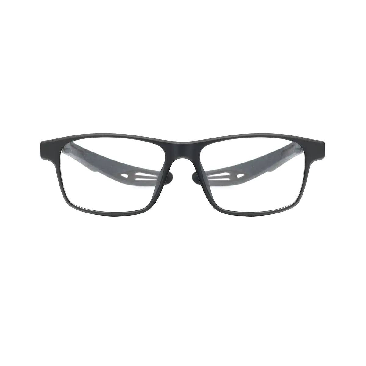 Rectangle Matte Black Eyeglasses
