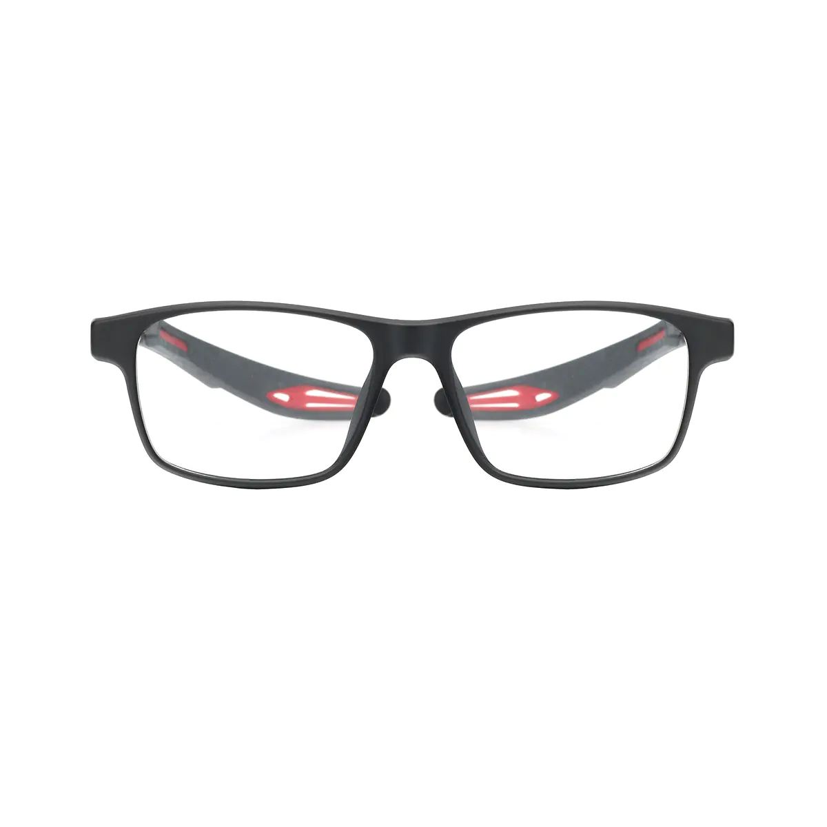 Rectangle Black/Red Eyeglasses