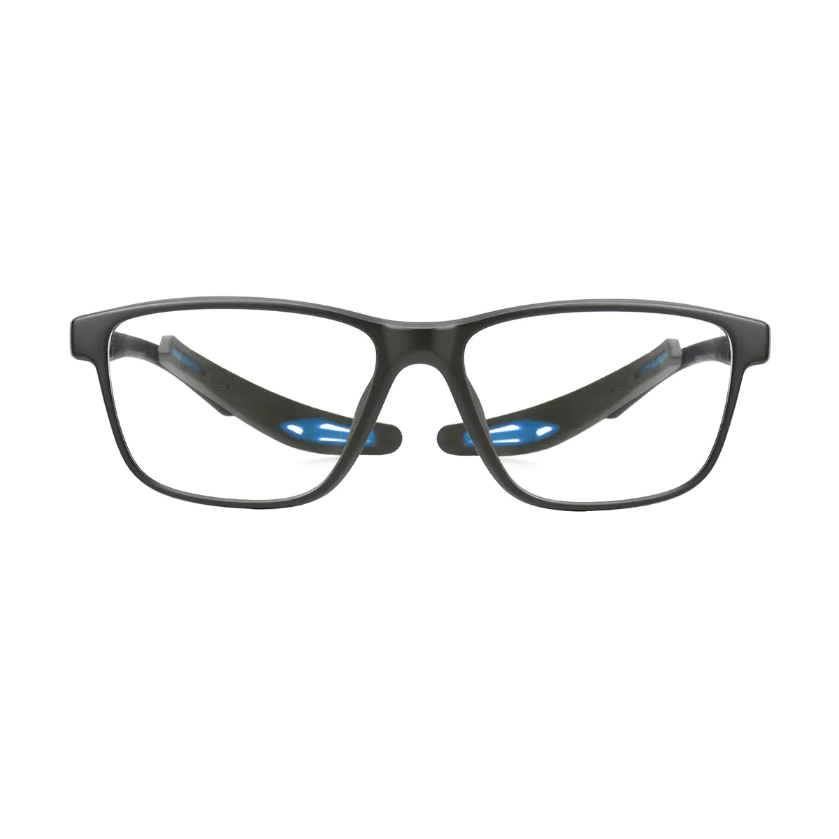 Rectangle Black/Blue Eyeglasses