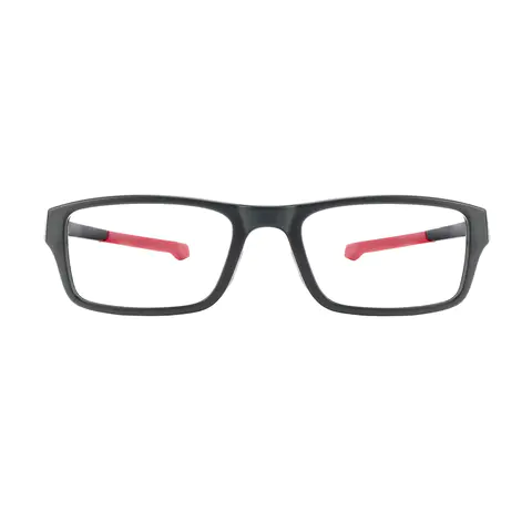 Rectangle Black/Red Eyeglasses