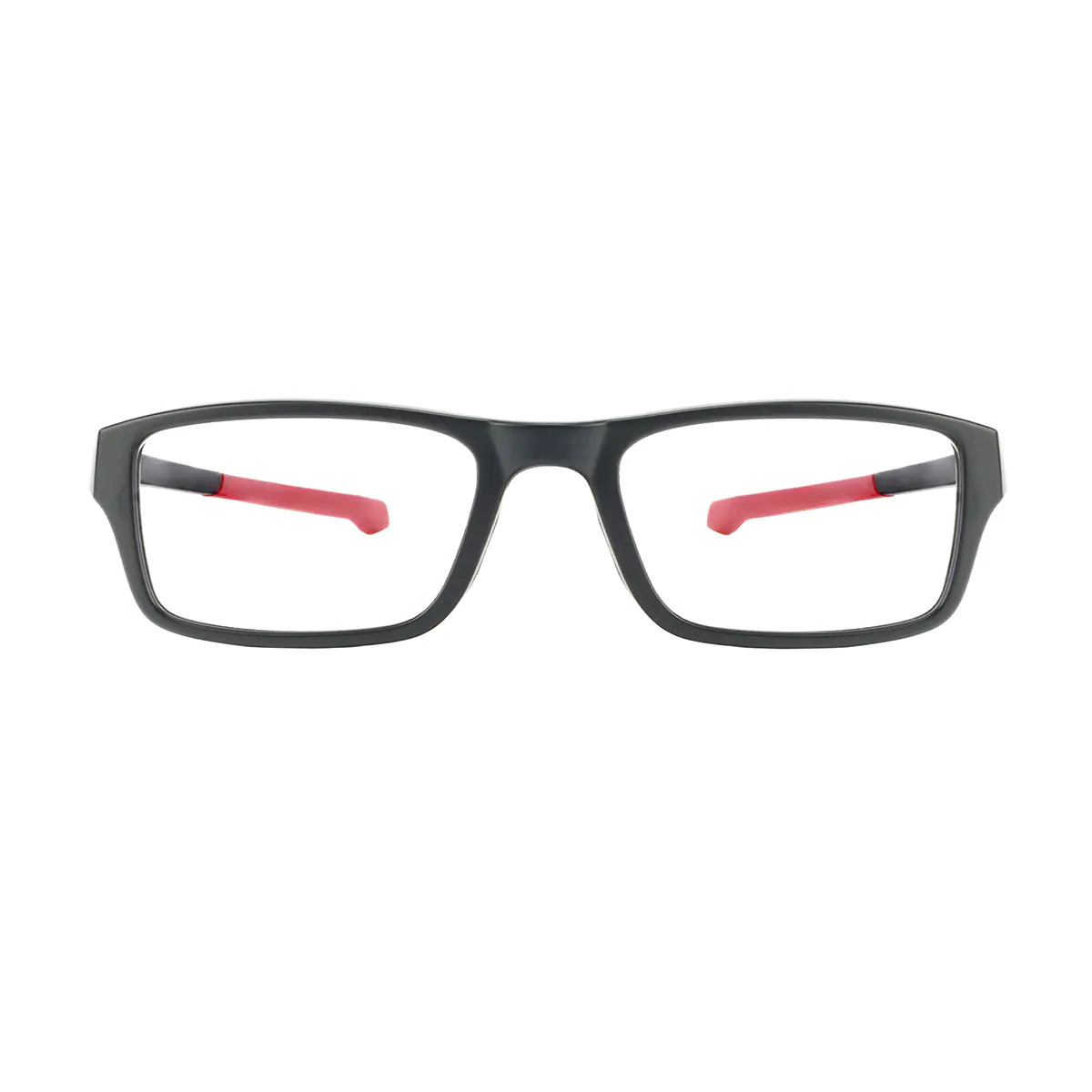 Rectangle Black/Red Eyeglasses