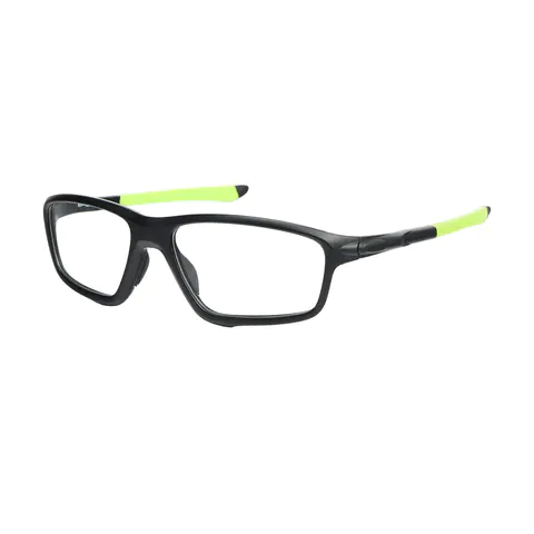 Rectangle Black/Green Eyeglasses