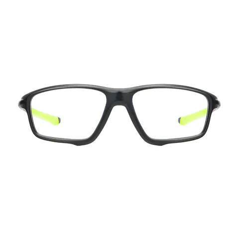 Rectangle Black/Green Eyeglasses