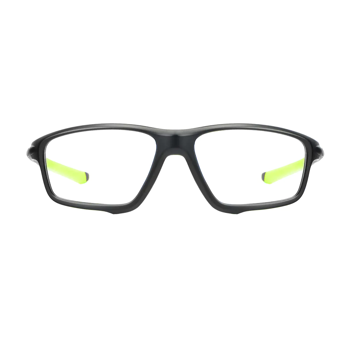 Rectangle Black/Green Eyeglasses