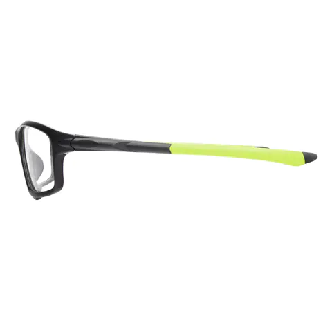 Rectangle Black/Green Eyeglasses