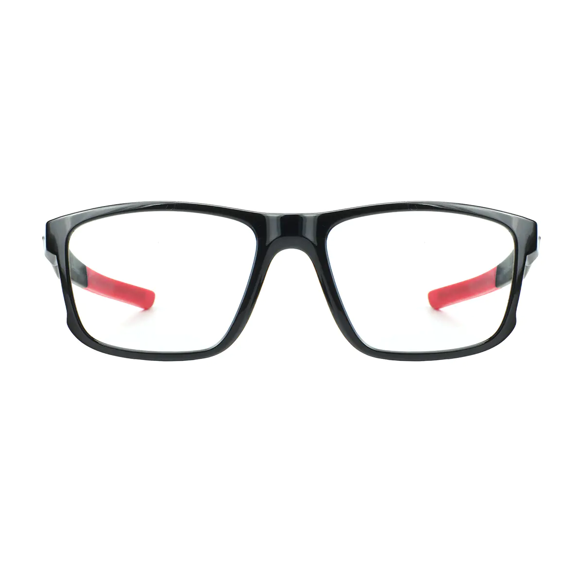 Rectangle Black/Red Eyeglasses