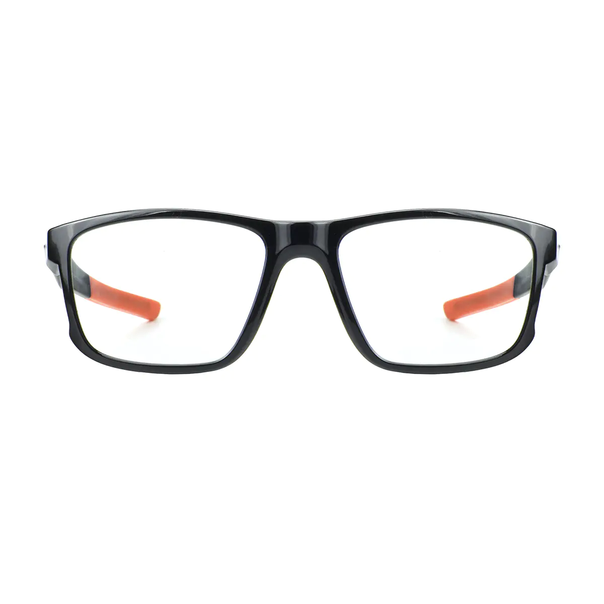 Rectangle Black/Orange Eyeglasses
