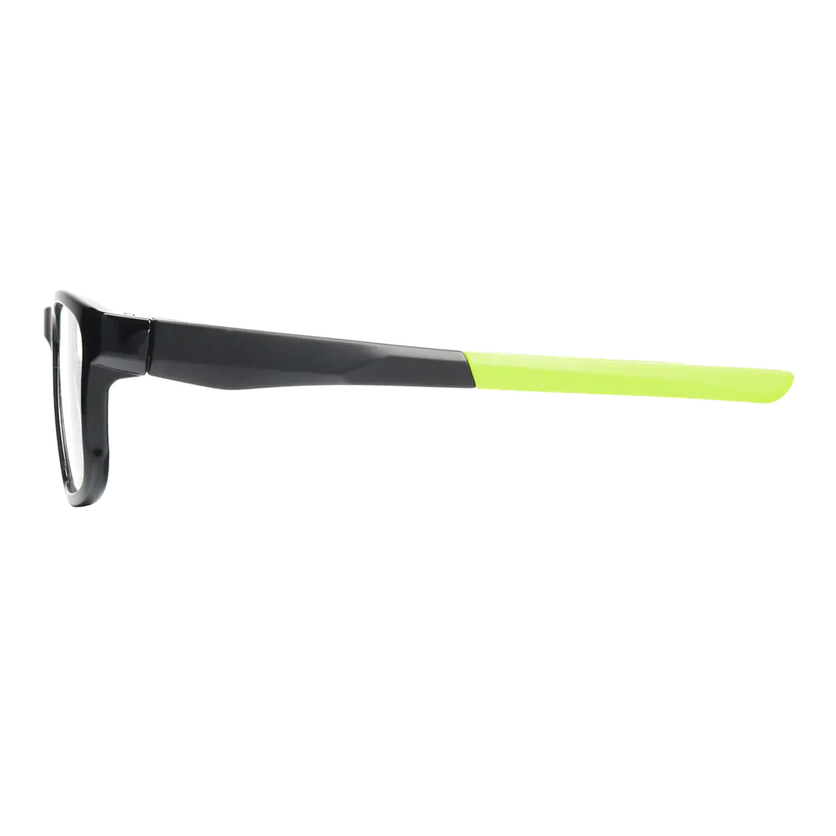 Rectangle Black/Green Eyeglasses