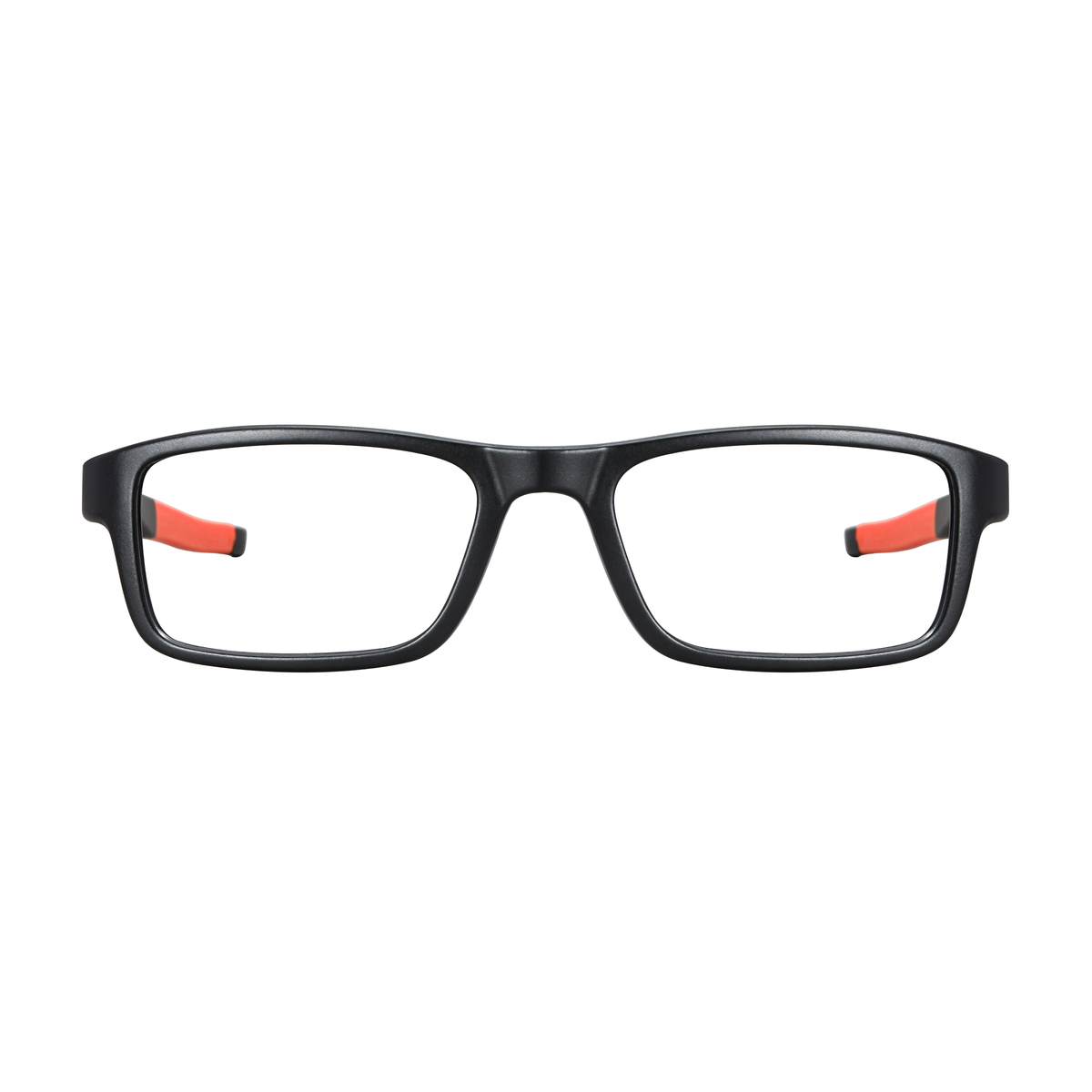 Rectangle Black/Orange Sport Eyeglasses