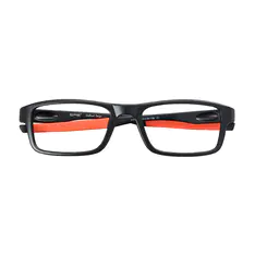 Rectangle Black/Orange Sport Eyeglasses