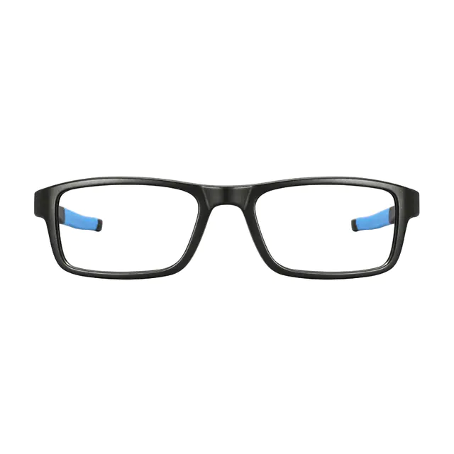 Rectangle Black/Blue Sport Eyeglasses