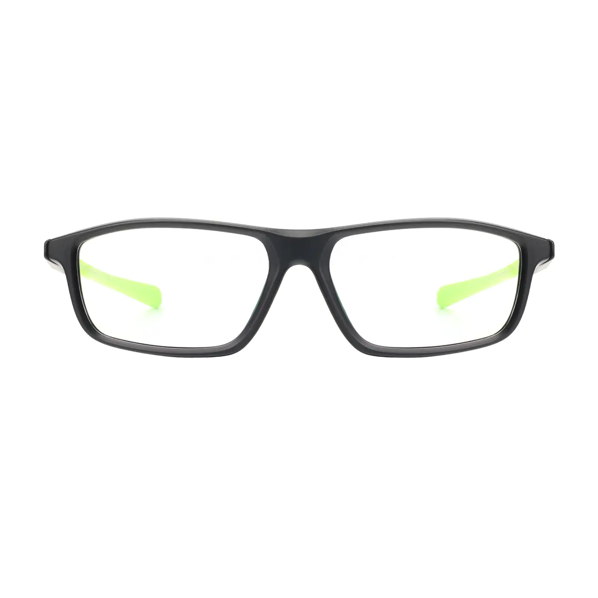 Oval Black/Green Eyeglasses
