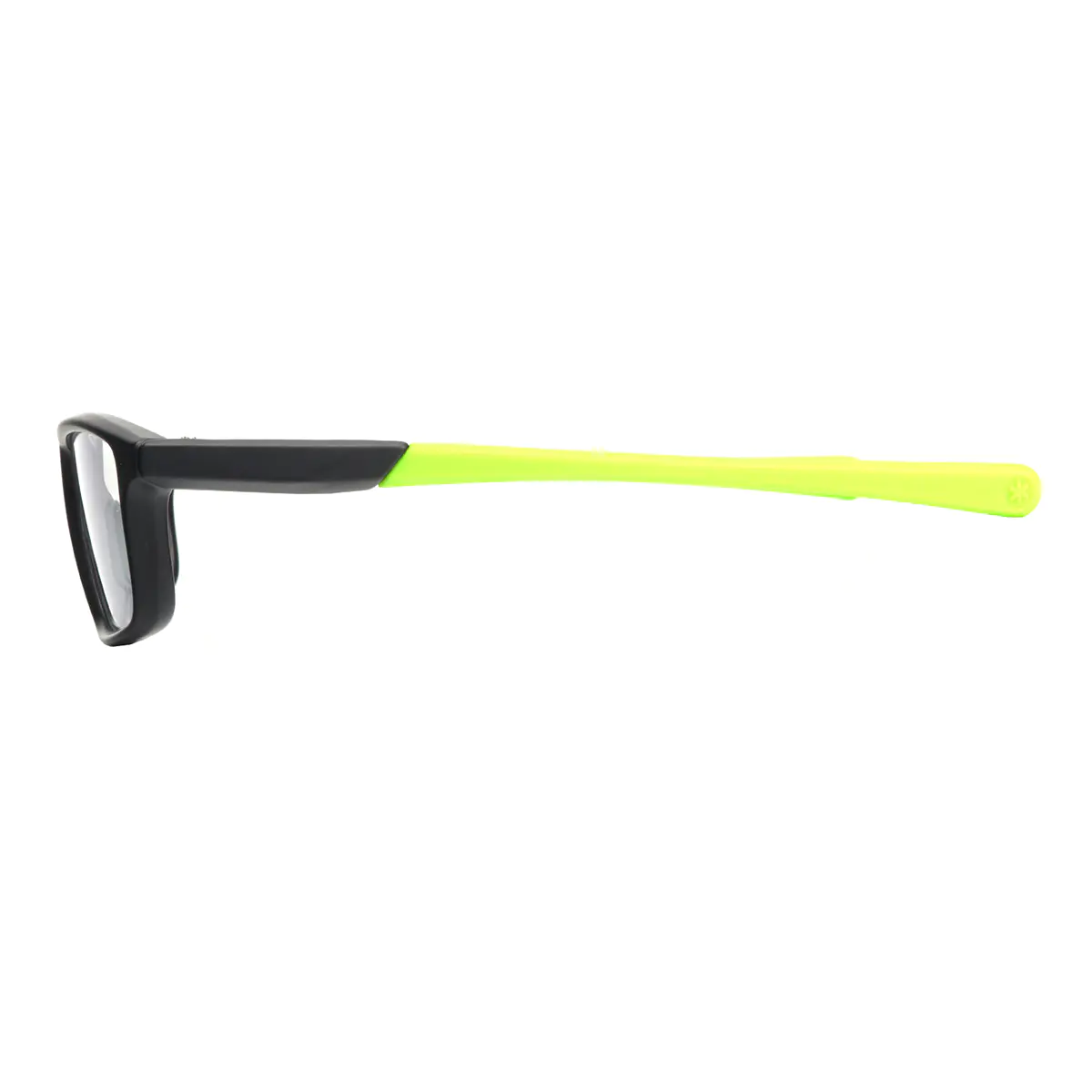 Oval Black/Green Eyeglasses