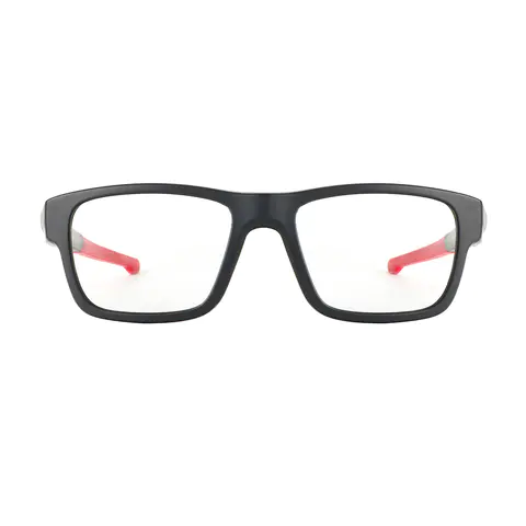 Rectangle Black/Red Eyeglasses