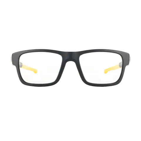 Rectangle Black Gold Eyeglasses