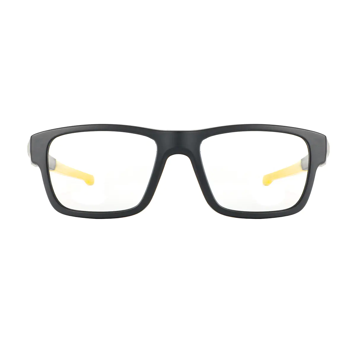 Rectangle Black Gold Eyeglasses